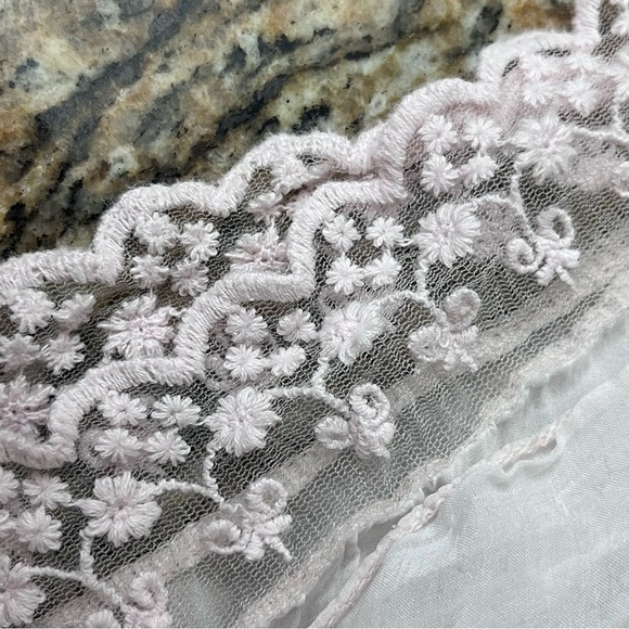 Prontomoda Guisy Boho White Lace Hem Peasant Blouse Lagenlook  Tunic Blouse XS - Picture 11 of 11